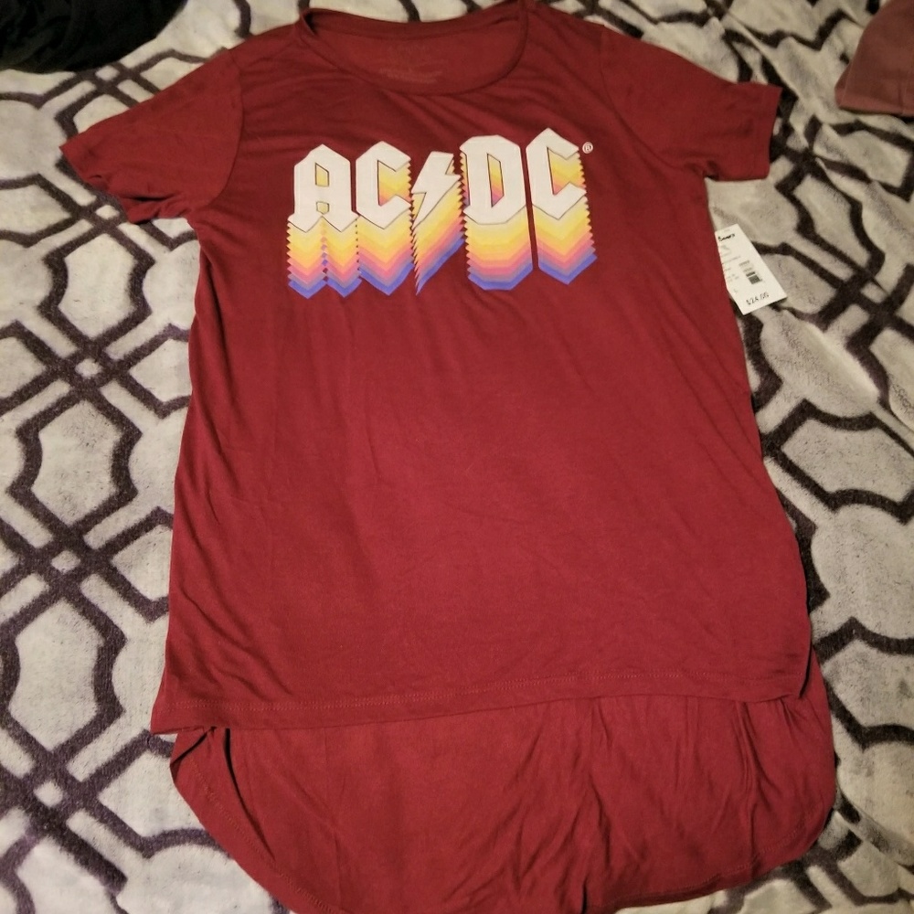 Cute AC/DC Hi-Lo T-Shirt
